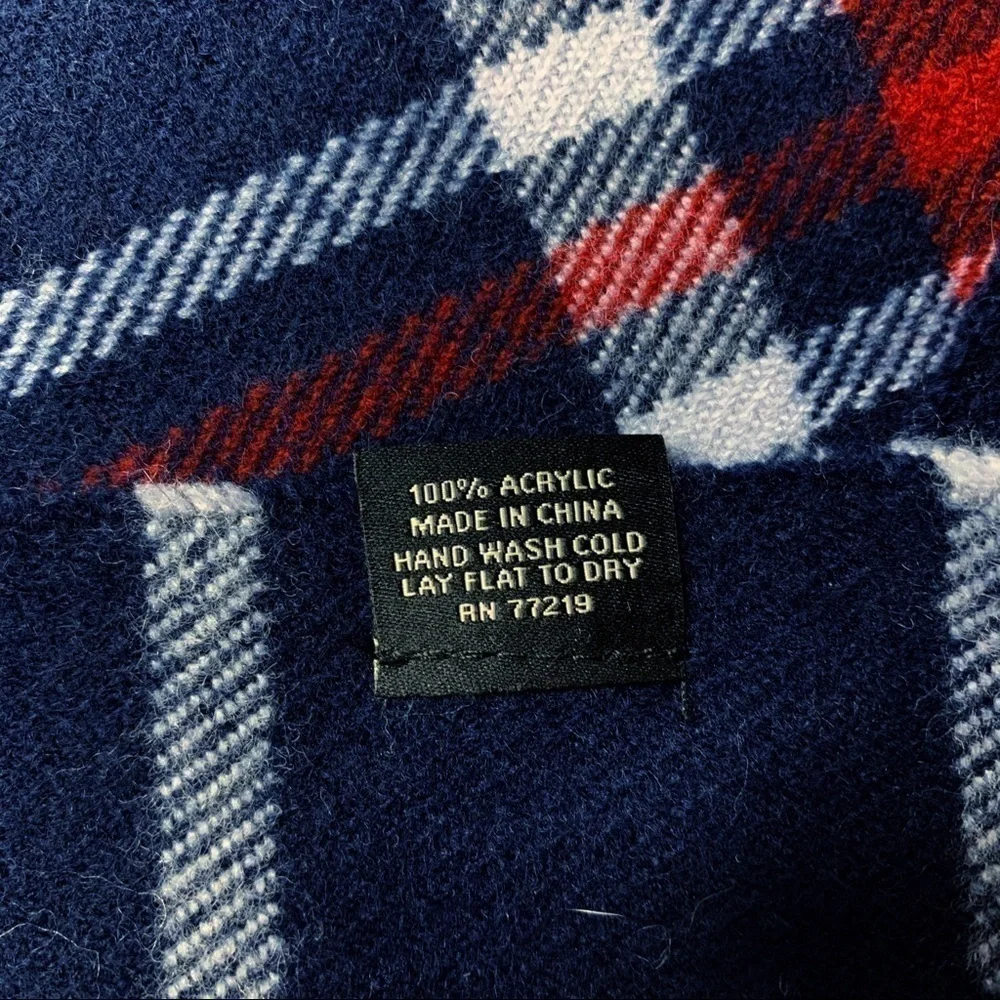 𝅺PRONTO Uomo Blue Plaid Scarf